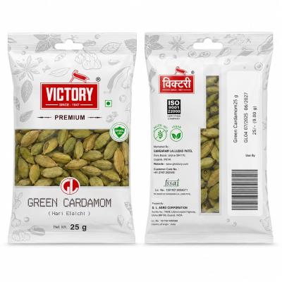 VICTORY PREMIUM GREEN CARDAMOMN HARI ELAICHI - 25g